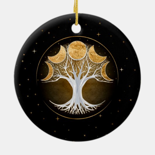 Levensloop en manen keramisch ornament (Achterkant)