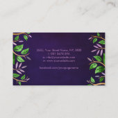 Levensloop - Fluoriet en goud Visitekaartje (Achterkant)