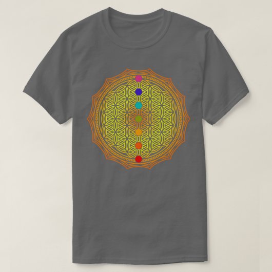 Levensloop in sinaasappel t-shirt (Design voorkant)