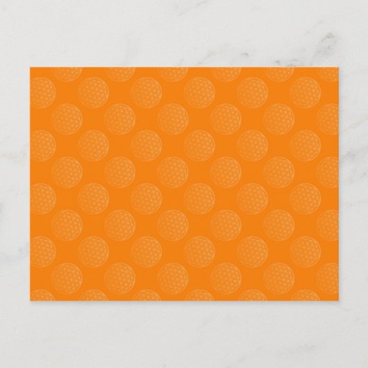 Levensloop / onbeschaamd lebenspatroon - oranje pa briefkaart (Voorkant)