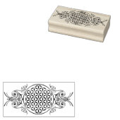 Levensloop - ornamenten 1 rubberstempel (Gestempeld)