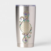 Levensloop - Ornamenten voor spiraalvormers 1 Geïsoleerde Drinkbeker (Achterkant)