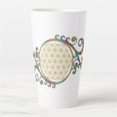 Levensloop - Ornamenten voor spiraalvormers 1 Latte Mok (Voorkant)