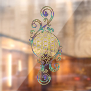 Levensloop - Ornamenten voor spiraalvormers 1 Raamsticker