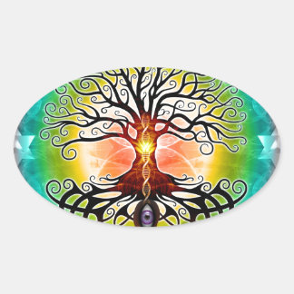Levensloop Ovale Sticker