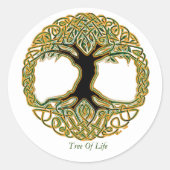 Levensloop Ronde Sticker (Voorkant)