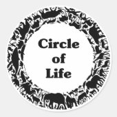 Levensloop Ronde Sticker (Voorkant)