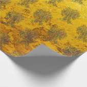 Levensloop - Spiralen bladeren vruchten 1 Cadeaupapier (Hoek)