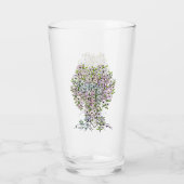 Levensloop - Spiralen bladeren vruchten 1 Glas (Achterkant)