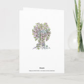 Levensloop - Spiralen bladeren vruchten 1 Kaart (Achterkant)