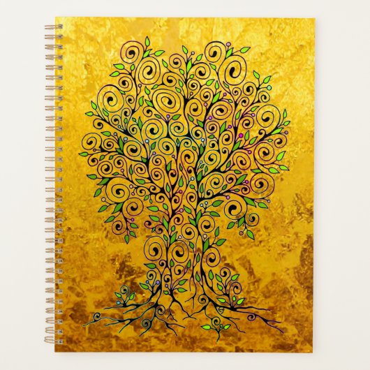 Levensloop - Spiralen bladeren vruchten 1 Planner (Voorkant)