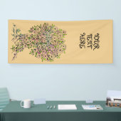 Levensloop - Spiralen bladeren vruchten 1 Spandoek (Beurs)