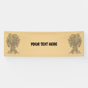 Levensloop - Spiralen bladeren vruchten 1 Spandoek