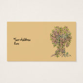 Levensloop - Spiralen bladeren vruchten 1 Visitekaartje (Achterkant)