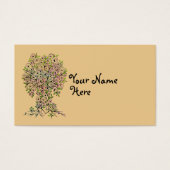 Levensloop - Spiralen bladeren vruchten 1 Visitekaartje (Voorkant)