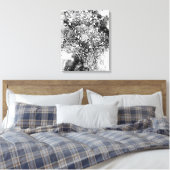 Levensloop - Spiralen laten gomstijl 1 achter Canvas Afdruk (Insitu (Slaapkamer))