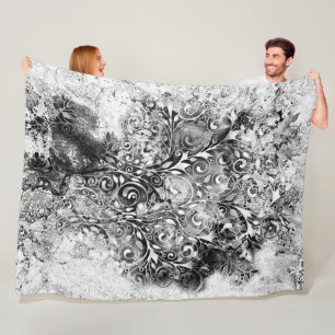 Levensloop - Spiralen laten gomstijl 1 achter Fleece Deken