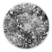 Levensloop - Spiralen laten gomstijl 1 achter Keramische Knop (Voorkant)