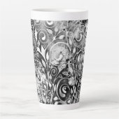 Levensloop - Spiralen laten gomstijl 1 achter Latte Mok (Voorkant)