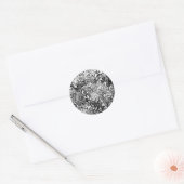 Levensloop - Spiralen laten gomstijl 1 achter Ronde Sticker (Envelop)