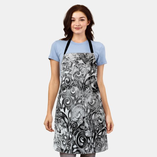 Levensloop - Spiralen laten gomstijl 1 achter Schort (Gedragen)