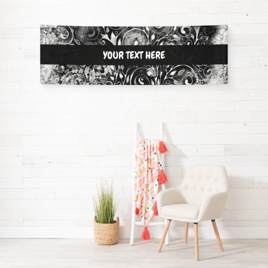 Levensloop - Spiralen laten gomstijl 1 achter Spandoek (Insitu)