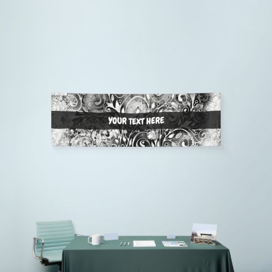 Levensloop - Spiralen laten gomstijl 1 achter Spandoek (Beurs)