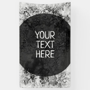 Levensloop - Spiralen laten gomstijl 1 achter Spandoek