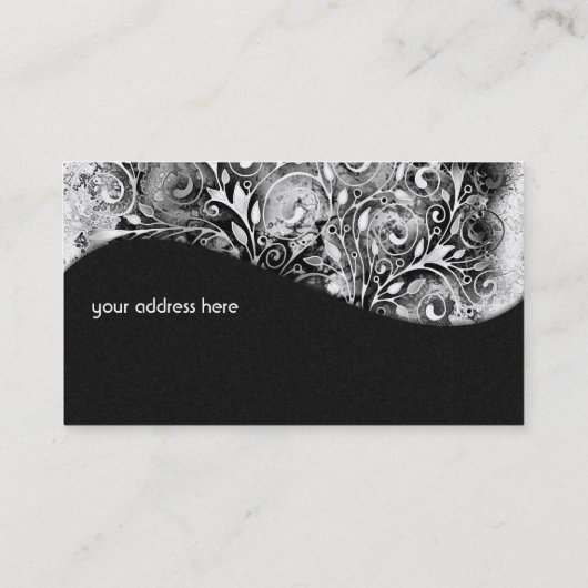 Levensloop - Spiralen laten gomstijl 1 achter Visitekaartje (Achterkant)