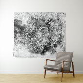 Levensloop - Spiralen laten gomstijl 1 achter Wandkleed (In Situ (horizontaal))