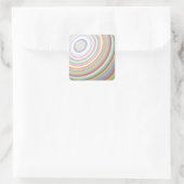 Levensloop Vierkante Sticker (Tas)