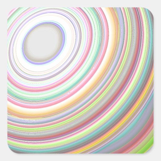 Levensloop Vierkante Sticker (Voorkant)