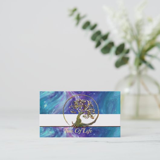 Levensloop  visitekaartje (Staand voorkant)