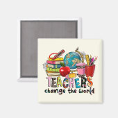 Levensmagneet van de leraar magneet (Voorkant / Achterkant)