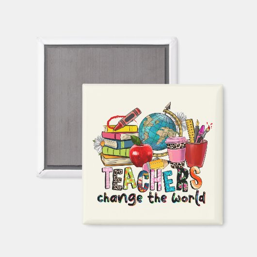 Levensmagneet van de leraar magneet (Voorkant / Achterkant)
