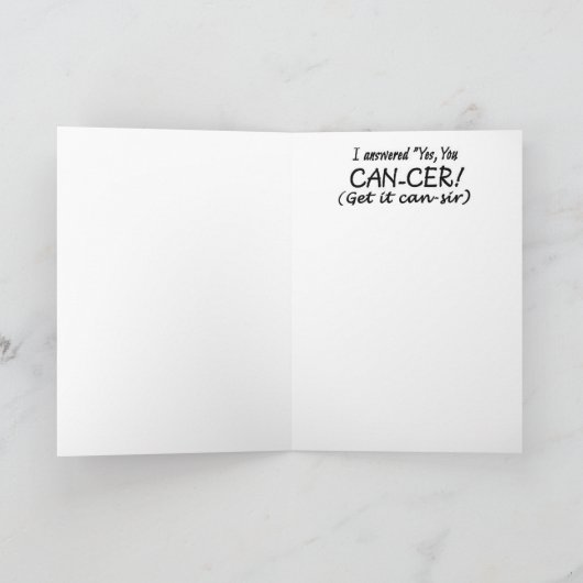 LEVENSMIDDEL MET KANKER KAART (Binnen)