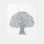 Levensmiddelboom Fleece Deken (Voorkant)