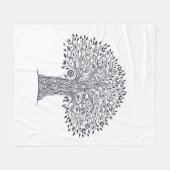 Levensmiddelboom Fleece Deken (Voorkant (Horizontaal))