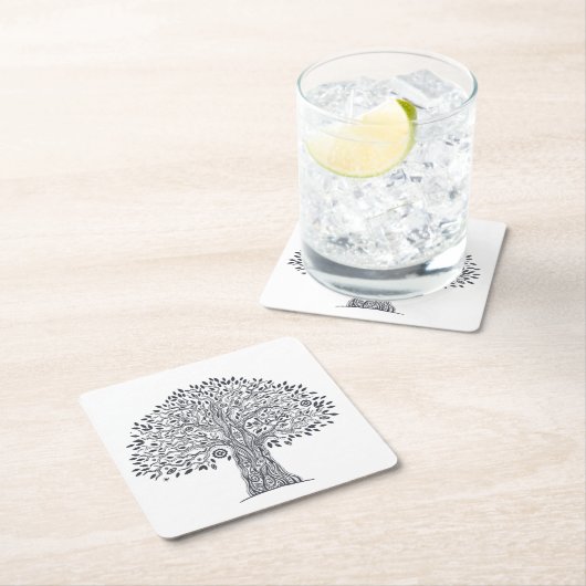 Levensmiddelboom Kartonnen Onderzetters (Insitu)