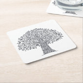 Levensmiddelboom Kartonnen Onderzetters (Schuin)