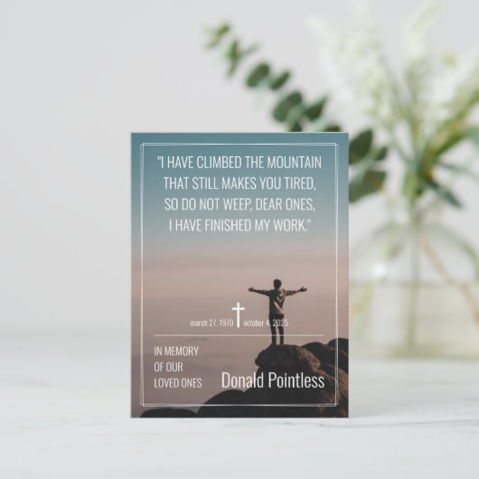 Levensmiddelen 002 briefkaart voor vakantie (Staand voorkant)