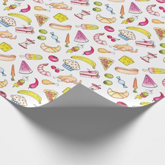 Levensmiddelen Cadeaupapier (Hoek)