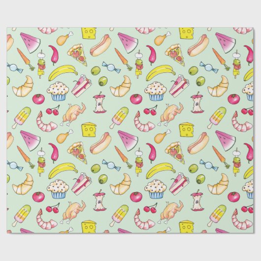 Levensmiddelen Cadeaupapier (Vlak)