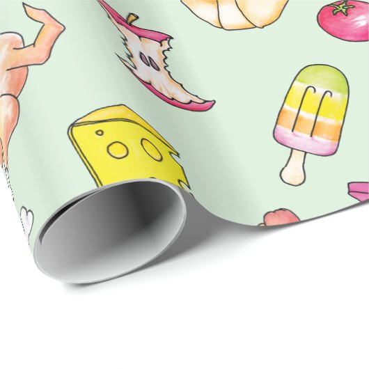 Levensmiddelen Cadeaupapier (Rol Hoek)