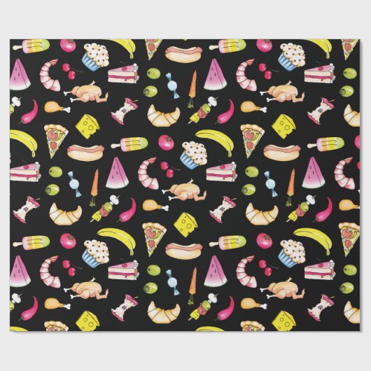 Levensmiddelen Cadeaupapier (Vlak)