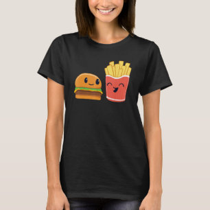 Levensmiddelen: Cheeseburger en Fries Kinderen T-shirt