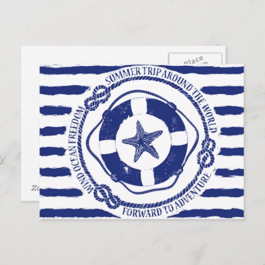 Levensmiddelen en zeeduivel briefkaart (Voorkant / Achterkant)