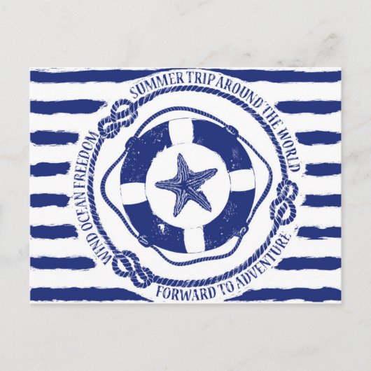 Levensmiddelen en zeeduivel briefkaart (Voorkant)