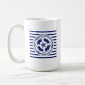 Levensmiddelen en zeeduivel koffiemok (Links)