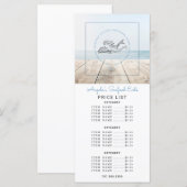 Levensmiddelen in de vorm van Zee met zeemeerminne Menu (Voorkant / Achterkant)